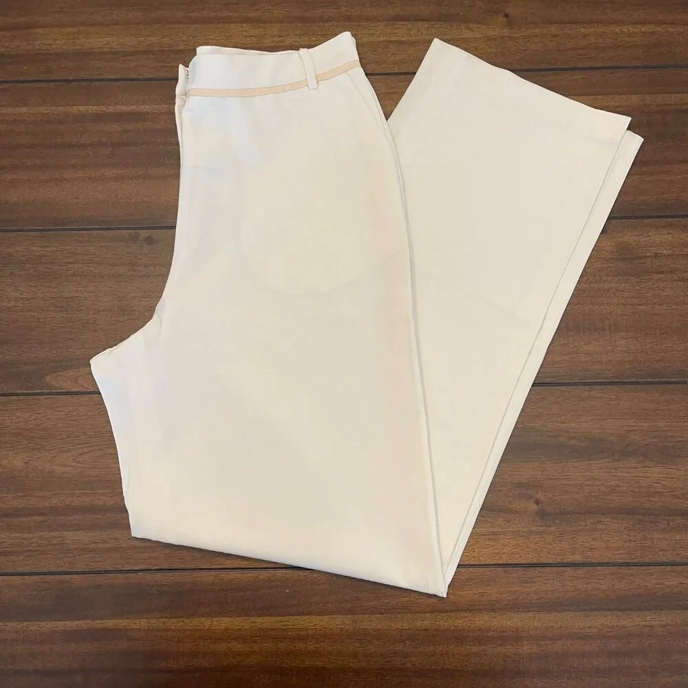 NWT MAG Women's Tapered Trousers Alabaster Cream Size 12 NEW - Picture 3 of 12